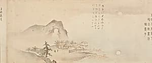 Eight Views of the Xiao and Xiang Rivers by Saskai Genryō|Ichiki Konzan|Kano Tōun