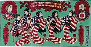 The Life of
 President Grant in Japanese by Utagawa (Baidō) Kokunimasa