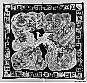 Rank Badge with Silver Pheasant by Unknown Artist