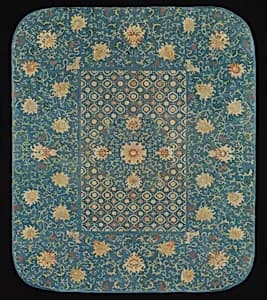 Furniture Cover with Pattern of Flowers and Sonorous Stones by Unknown Artist