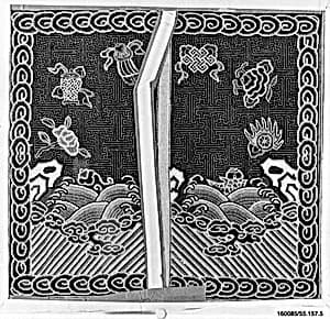 Rank Badge with Buddhist Symbols by Unknown Artist
