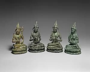 Four deities from a Vajradhatu (Diamond World) Mandala by Unknown Artist