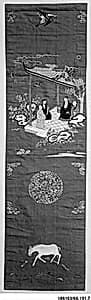 One of a Set of Twelve Chair Strips by Unknown Artist