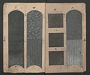Book of Designs (Tsuchinoto shinsen Komon chō) 己新撰 小紋帳 by Unidentified artist