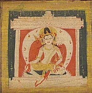 Folio from a Buddhist Manuscript of Pancavimsatisahasrika Prajnaparamita by Unknown Artist
