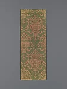 Sutra Cover with Pattern of Hanging Lanterns with Ribbons by Unknown Artist