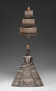Enthroned Buddha by Unknown Artist