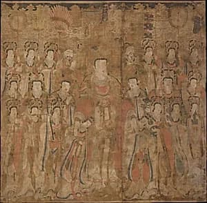 작자미상 범천왕을 중심으로 한 신중도 조선|作者未詳 神衆圖 朝鮮|Brahma with Attendants and Musicians