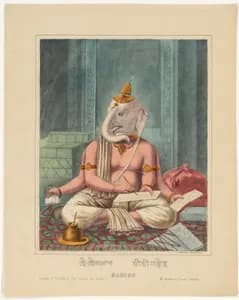 Ganesha Transcribing the Mahabharata
