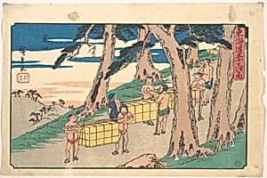 東海道五十三次之内　亀山|Kameyama by Utagawa Hiroshige