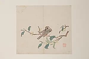 明 十竹齋書畫譜 四開|Leaf from the Ten Bamboo Studio Manual of Painting and Calligraphy by Unknown Artist