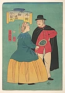 Oranda|Dutch Couple by Utagawa Yoshitora