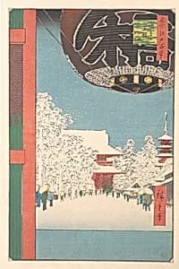 名所江戸百景　浅草　金龍山|The Kinryusan Temple at Asakusa by Utagawa Hiroshige