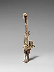 戰國 青銅鳥形器足|Vessel leg in the form of a bird by Unknown Artist