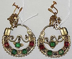 Earrings by Unknown Artist