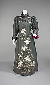 Tea gown by Unknown Artist