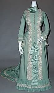 Tea gown by Unknown Artist