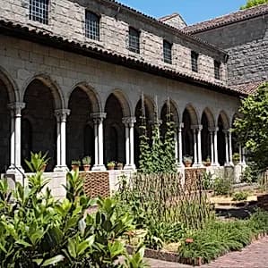 Cloister Arcades with Double Capitals by Unknown Artist