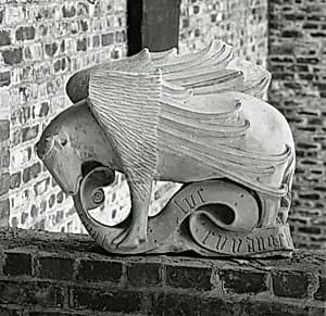 Sculpture of a Winged Ox by Unknown Artist