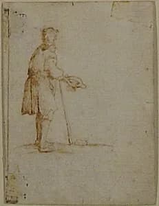 A Beggar Holding a Hat by Jacques Callot