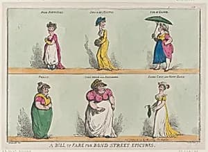 A Bill of Fare for Bond Street Epicures!! by Thomas Rowlandson|George Murgatroyd Woodward|Thomas Tegg