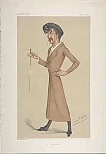 Portrait of Sir Leslie Ward ["Spy"]|Vincent Brooks, Day & Son|James McNeill Whistler