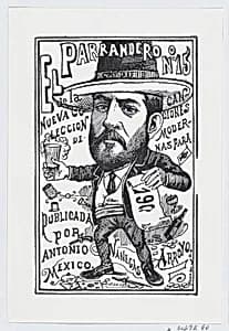 A vendor of a new collection of songs by José Sanchez|Antonio Vanegas Arroyo|José Guadalupe Posada