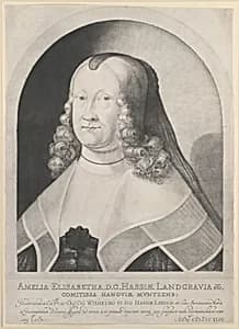 Amelia Elizabeth, Landgravine of Hesse by Ludwig von Siegen