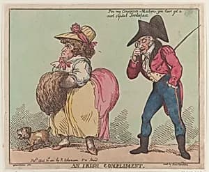 An Irish Compliment by Thomas Rowlandson|Rudolph Ackermann, London