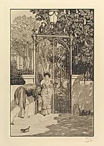 At the Gate (from the series A Love) by Wilhelm Felsing|Max Klinger