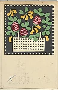 Basket of Flowers by Wiener Werkstätte|Leopoldine Kolbe