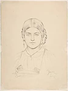 Bust of a Gypsy Girl by Jean Auguste Dominique Ingres