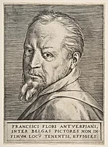 Bust portrait of Frans Floris by Giulio Bonasone