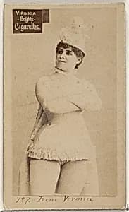 Card 787, Irene Verona, from the Actors and Actresses series (N45, Type 2) for Virginia Brights Cigarettes by Allen & Ginter