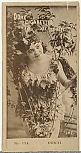 Card Number 134, Conti, from the Actors and Actresses series (N145-6) issued by Duke Sons & Co. to promote Duke Cigarettes by W. Duke, Sons & Co.