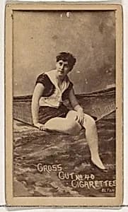 Card Number 40, Elton, from the Actors and Actresses series (N145-1) issued by Duke Sons & Co. to promote Cross Cut Cigarettes by W. Duke, Sons & Co.