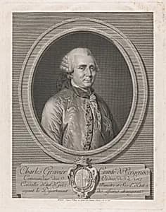 Charles Gravier, Count of Vergennes by Charles Clément Bervic