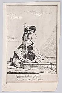 Children playing "à Capelletto" by Giuseppe Maria Crespi