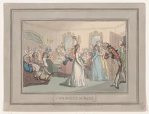 Comforts of Bath, Plate 8 by Thomas Rowlandson|S. W. Fores