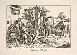 Cossack at the Well by Johann Christoph Erhard