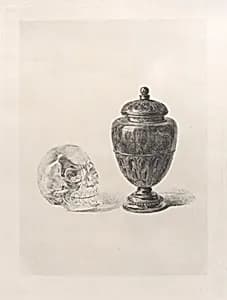 Crystal Skull and Jade Vase