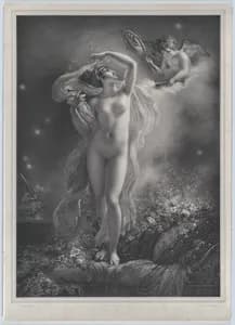 Portrait of Anne Louis Girodet-Trioson|Hyacinthe-Louis-Victor-Jean-Baptiste Aubry-Lecomte