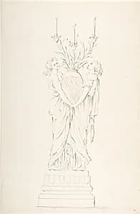 Design for a Candelabra by Anonymous, French, 18th century