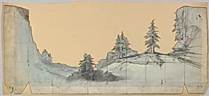 Design for a Stage Set by Eugène Cicéri