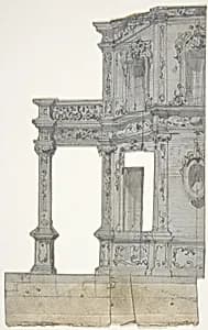 Design for a Stage Set at the Opéra, Paris by Eugène Cicéri