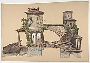 Design for a Stage Set at the Opéra, Paris by Eugène Cicéri