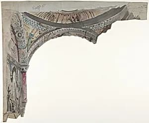Design for a Stage Set at the Opéra, Paris by Eugène Cicéri
