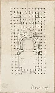 Design for a Theatre by Anonymous, French, 18th century