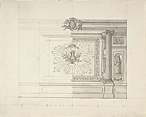 Design for a Wall Decoration by Anonymous, French, 18th century