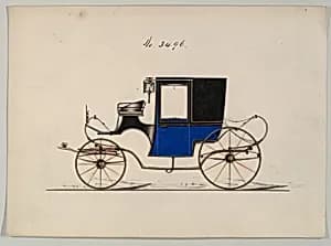Design for Brougham, no. 3496 by Brewster & Co.